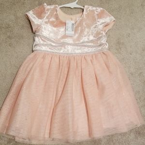 Toddler dress rose dust color